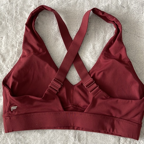 Fabletics Marroon Ladies Sports Bra M - Picture 2 of 2